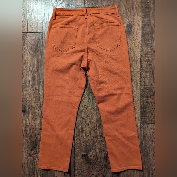 Just USA Women's High Rise Slim Straight Leg Jeans AB182 Rust Size 29 / 8 NWT! - Picture 12 of 16